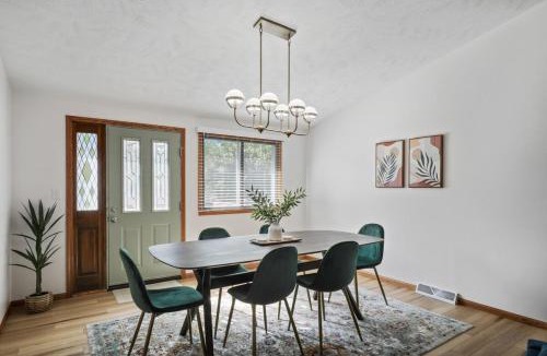 West Omaha House | Central Location - 2 living spaces & covered patio!