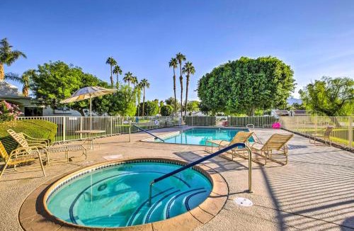 Cathedral City House | Community Perks, 2 Patios: Cathedral City Condo!