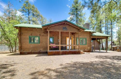 Show Low House | Cozy Log Cabin on 1/2 Acre in Lakeside!