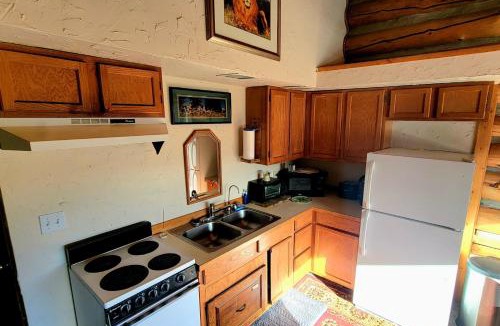 Bozeman Apartment | Cozy Wolf Log Cabin Mountain Ski lodge