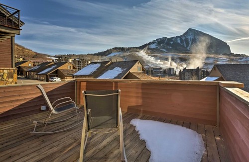 Mount Crested Butte House | Crested Butte Townhome w/Views - Steps to Lifts!