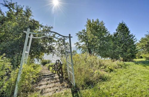 Algoma House | Deck + Fire Pit: Waterfront Lake Michigan Escape