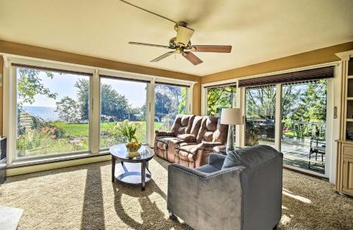 Algoma House | Deck + Fire Pit: Waterfront Lake Michigan Escape