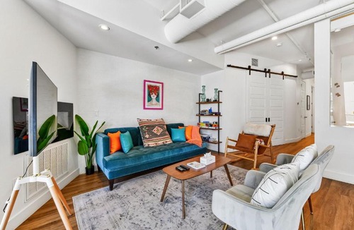 River North Art District House | Dog-Friendly 2BR Boho Loft in RiNo | Walk to Mission Ballroom & Breweries