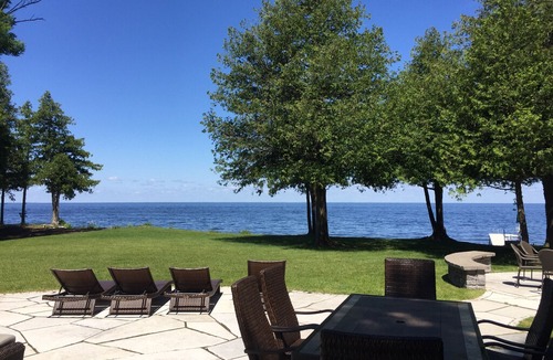 Egg Harbor House | Door County Waterfront Home with Private Beach