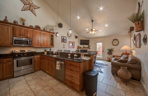 Moab South Valley House | DW7 Spacious Cowboy-Themed Condo near Arches National Park With Hot Tub!