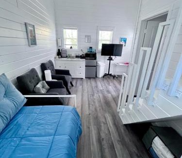 Cape Girardeau Resort | Euro Style Tiny Home with Deck