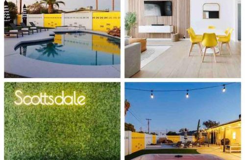 Tempe House | Fun pool home with outdoor shower.bar.Close to Old town