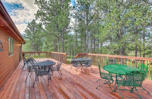 Custer House | Furnished Deck, Black Hills View: 'Lazy U' Retreat