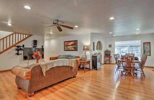 Pinetop-Lakeside House | Game Room, Yard, Deck & Fireplace: Lakeside Home