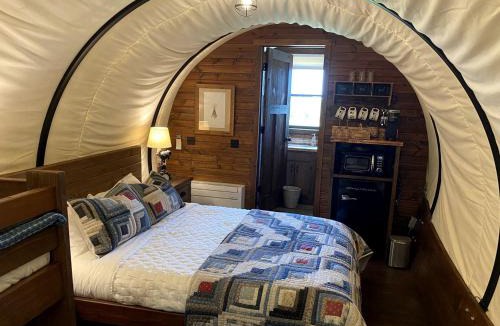 Glenwood House | Glenwood Glamping Vacations at this Charming Covered Wagon Rental in Iowa
