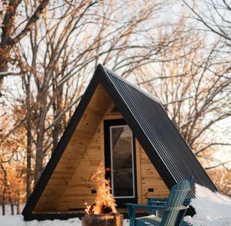 St Croix Falls Ski Chalet | Gorgeous A-Frame with Panoramic Views, Nestled Atop White Oak Ridge, Wisconsin