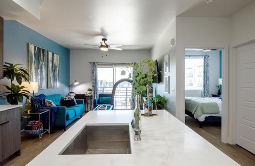 Desert View Village Apartment | Heated Pool Rooftop Sunsets King Bed Near Golf