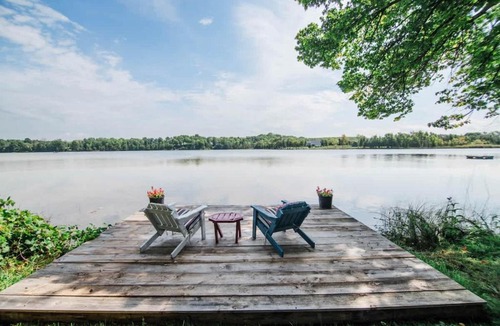 Charlevoix House | Lakefront Luxe Hideaway with Hot tub