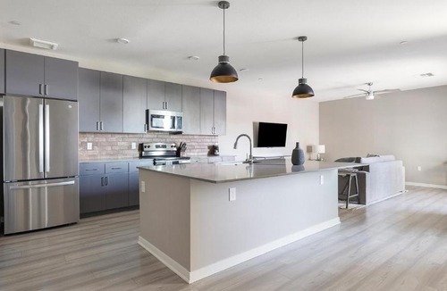 Warehouse District Apartment | Landing Chic 1BD Pool Gym