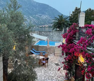Kotor Villa | Large Luxury Waterfront Villa 500 square meters with Private Pool and Private Beach for 15 People,PS5,Imac 27",WIFI 7