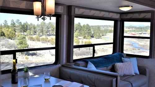 Williams House | Luxury Glamping Suite with Private Deck, Firepit & Fireplace Near Williams, Arizona