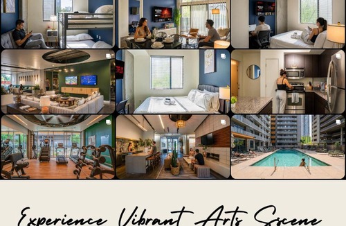 Evans Churchill Apartment | Modern 2BD - CDT - Gym, Pool, Parking - Sleep 8