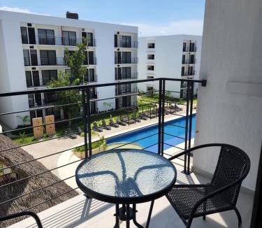 Nuevo Vallarta Apartment | Moderno y comodo Depto con terraza y alberca