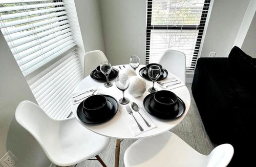 Downtown Des Moines Apartment | Monochrome Den