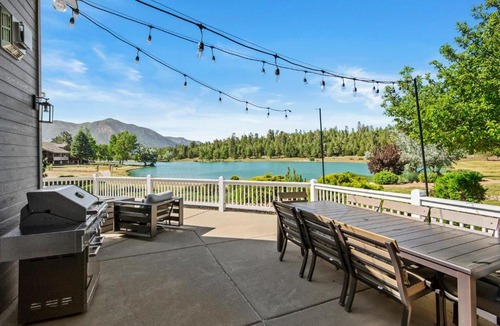 Walnut Meadows House | Mountain Lake Views Stunning Lakefront Retreat Hot Tub Game Room Near Downtown