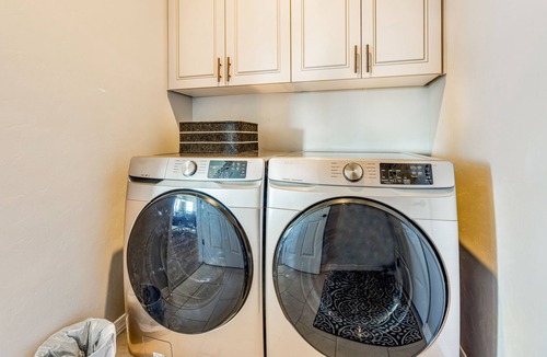 Prescott House | Mountain view home with balcony, WiFi, washer/dryer, and central AC