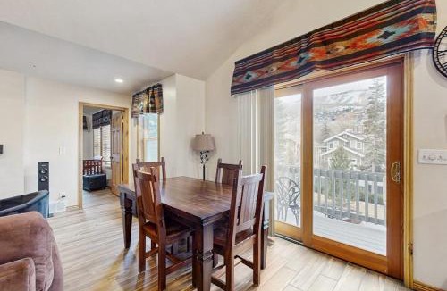 North Park City House | Mountain view home with hot tub fireplace & perfect walk-to-lift location