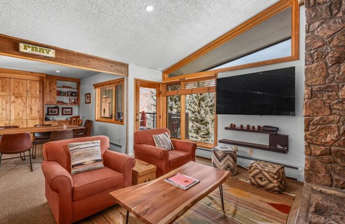 Snowmass Village Condo | Mountain Views in Snowmass! Balcony W/Grill, Wood FP, Pool, Hot Tubs, Parking & Elevator Access