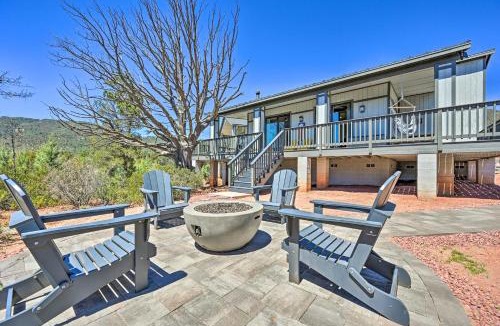 Pine House | Mtn Views & Gas Fire Pit: Luxe Pine Escape!