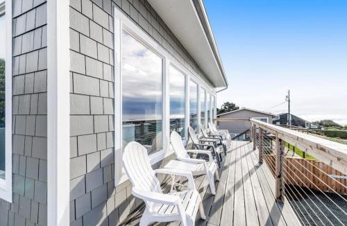 South Beach House | Oceanfront home with hot tub private beach access & ocean views - dog-friendly