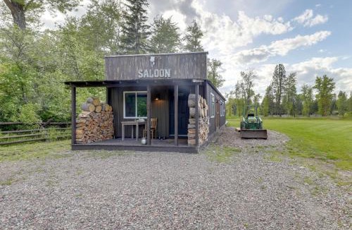 Columbia Falls House | On the Flathead River! Rustic Saloon-Themed Cabin
