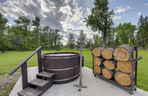 Columbia Falls House | On the Flathead River! Rustic Saloon-Themed Cabin