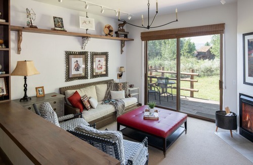 Spring Creek Ranch Condo | Outpost: Harvest Dance 3177 - Pool Access, Fireplace and Teton Views!