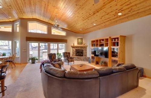 Sierra Pines House | Patio & Forest View: Peaceful Show Low Home