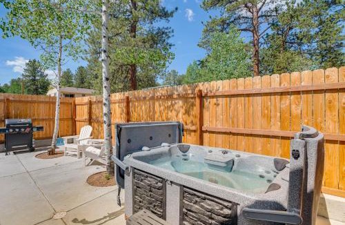 Bailey House | Patio & Hot Tub: Cozy Cabin Retreat in Bailey!