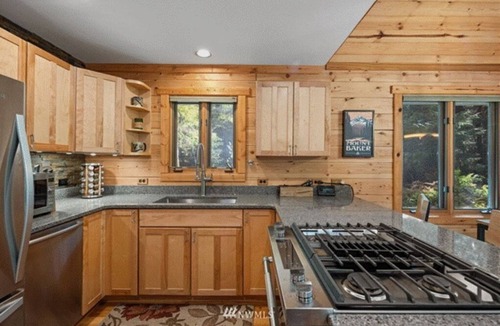 Glacier Cabin | Perfect chalet accommodations tucked into the most wonderful towering trees!