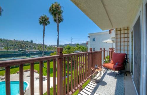 Carlsbad Apartment | Private Balcony Overlooking Pool - Gated Parking