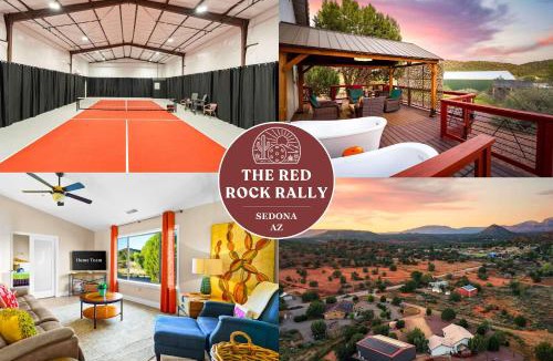 West Sedona House | Private Indoor Pickleball Court & Red Rock Views