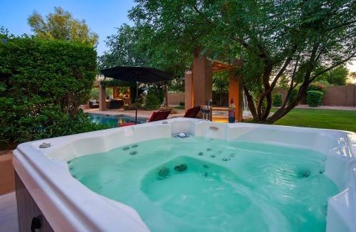 Sunburst Farms East House | Private Pool Oasis with Hot Tub & Golf Simulator