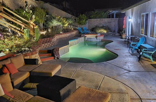 Desert Hot Springs House | Rainbow Springs - 5 Bedroom Oasis w/ Pool+Spa