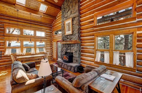 Estes Park House | Range View on the Rocks Log Home 360 Mtn Views