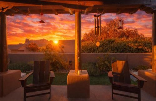 Oak Creek House | Red Rock Views - Heated Pool, Spa, Firepit, & Billiards - Luxe 6BR Sedona Retreat