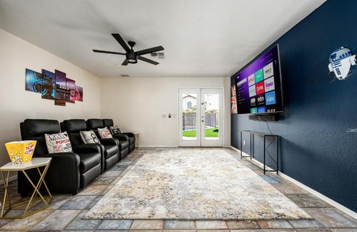Desert Shires House | Reel fun Centrally Located w Movie Room Pool Hot Tub