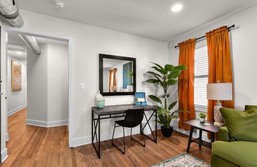 Downtown Omaha House | Retro Glam: Colorful Mid-Century Haven Apt 2