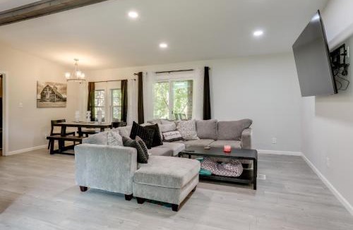 Cotter House | Riverfront Home w/Porches & Views in Cotter!