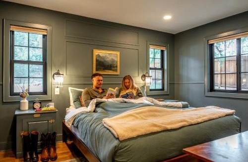 Cascade House | Riverside Luxury Cabin with Hot Tub, Fire Pit, Patio, by Forest & Peak Retreats