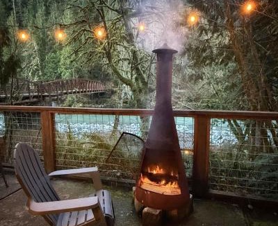 Verlot House | Rusty Bridge River Lodge - Hot tub - Fireplace - Firepit
