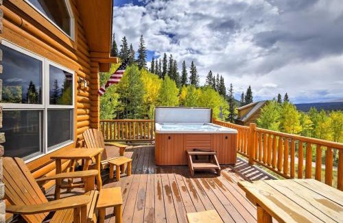 Alma House | Secluded Alma Log Cabin - Hot Tub - Mountain View