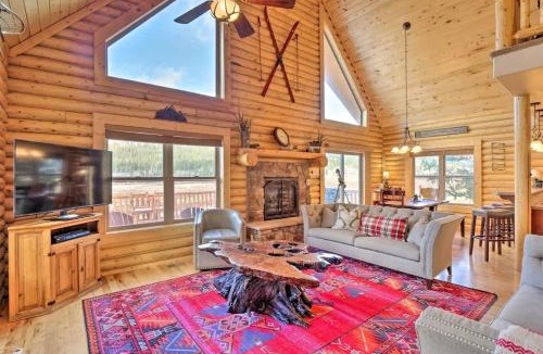 Alma House | Secluded Alma Log Cabin - Hot Tub - Mountain View