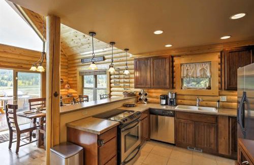 Alma House | Secluded Alma Log Cabin - Hot Tub - Mountain View